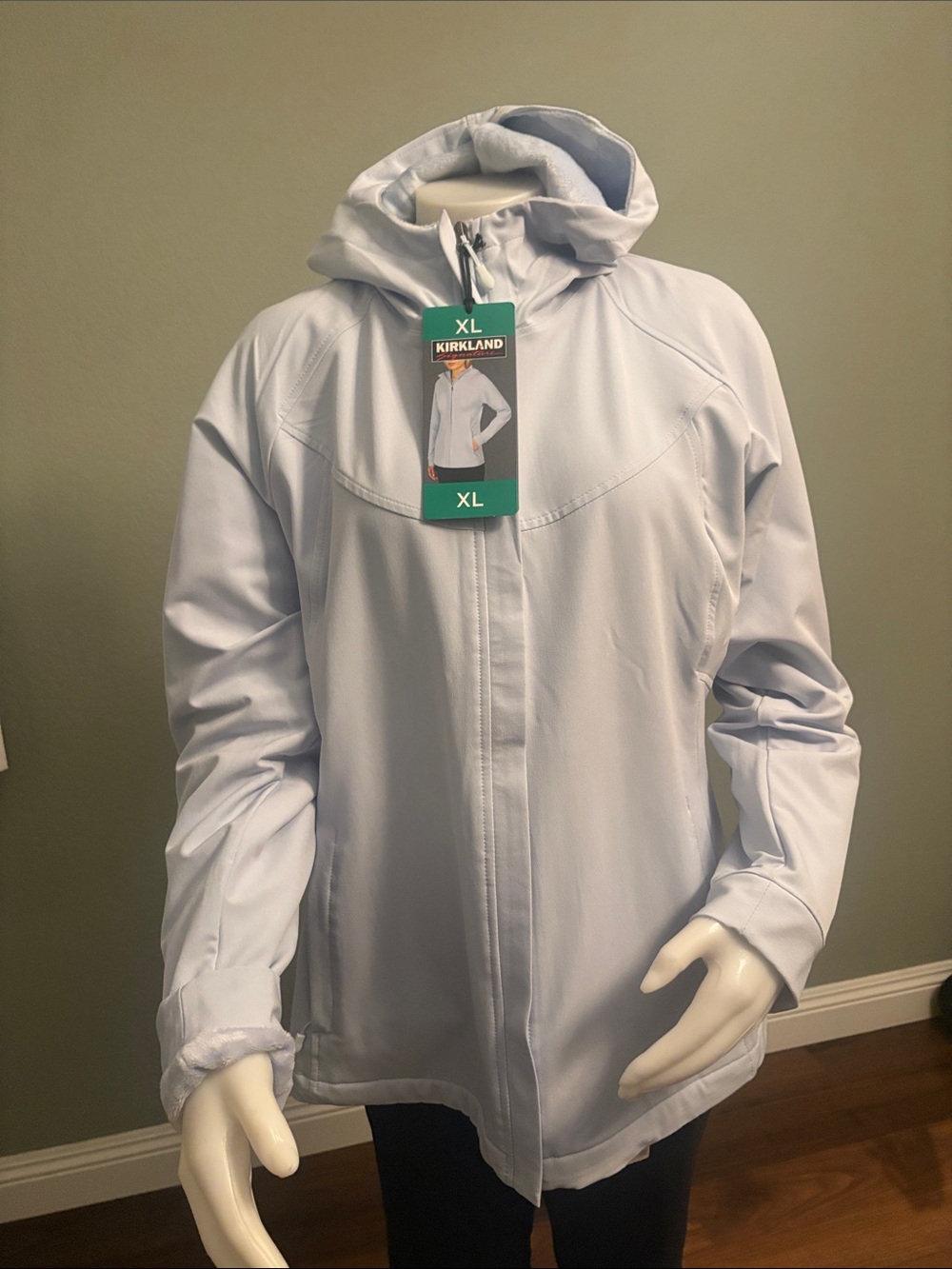 Kirkland Signature Light Blue Women's Hooded Ski Jacket